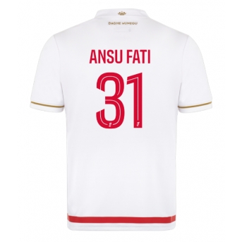 Billige Fotballdrakt AS Monaco Ansu Fati #31 Replika Hjemmedrakt 2025-26 Kortermet
